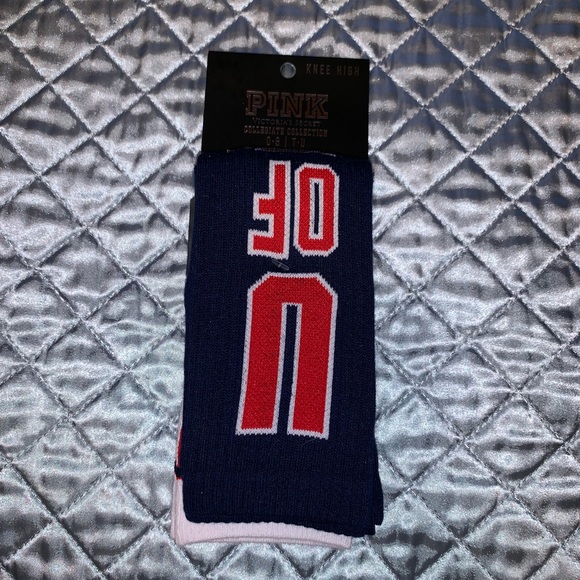 PINK University of Toronto Collegiate Socks - NWT - Picture 3 of 4